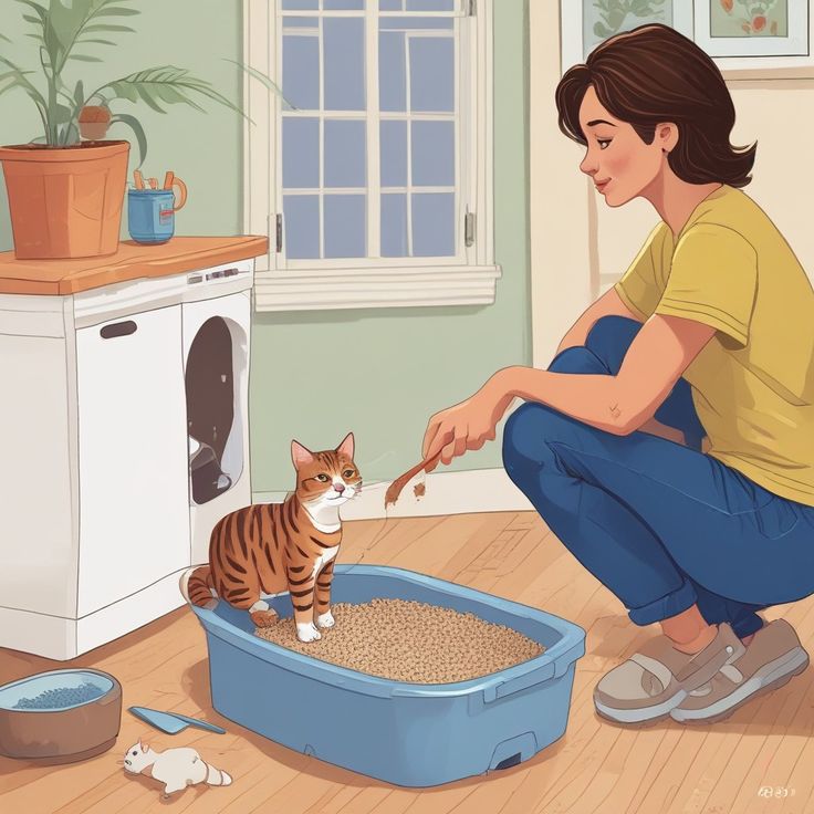 keep your cat’s litter box clean for a happier and healthier kitty 🧼🐾 how often do you clean it